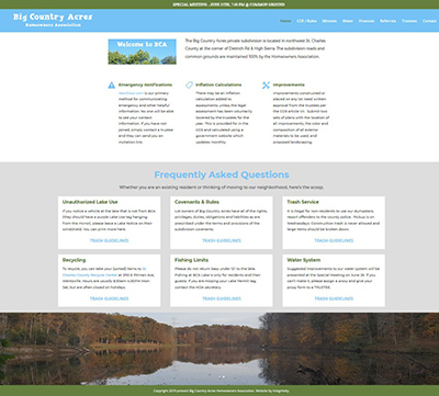 website after